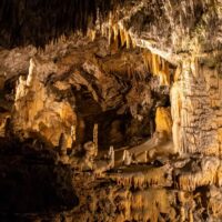 rock formations in postojna cave slovenia
